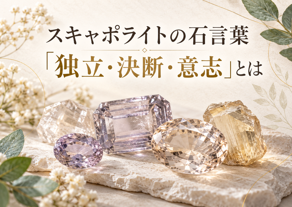 スキャポライトの石言葉「独立・決断・意志」とは スキャポライトの石言葉「独立・決断・意志」とは