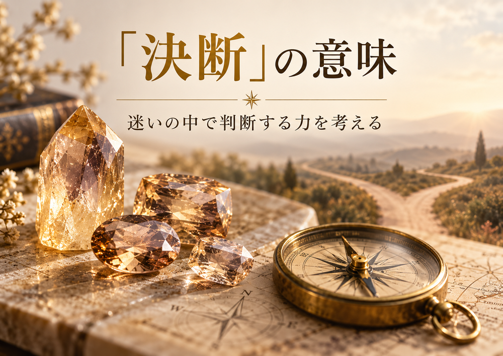 「決断」の意味|迷いの中で判断する力を考える 「決断」の意味|迷いの中で判断する力を考える