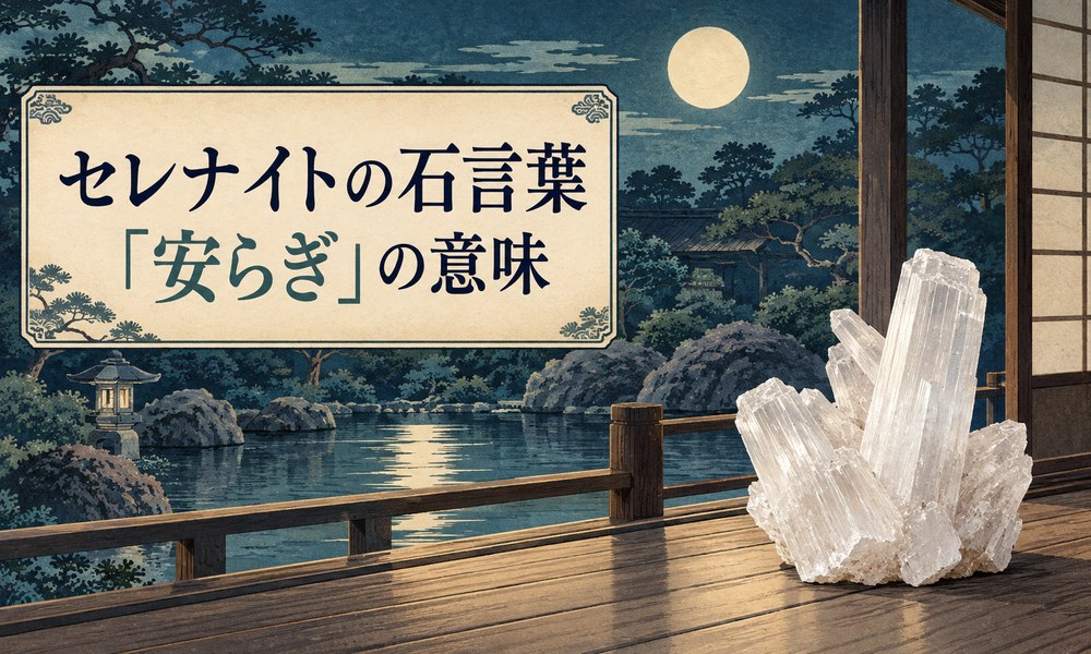 セレナイトの石言葉「安らぎ」の意味