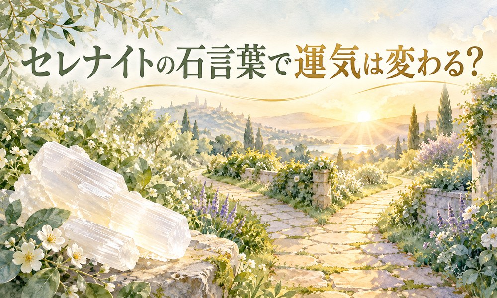 セレナイトの石言葉で運気は変わる？