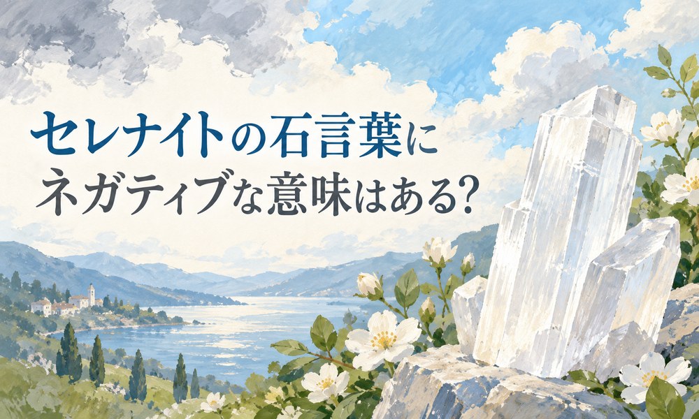 セレナイトの石言葉にネガティブな意味はある？
