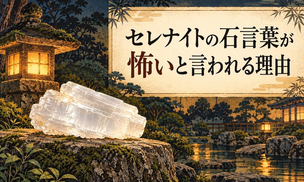 セレナイトの石言葉が怖いと言われる理由
