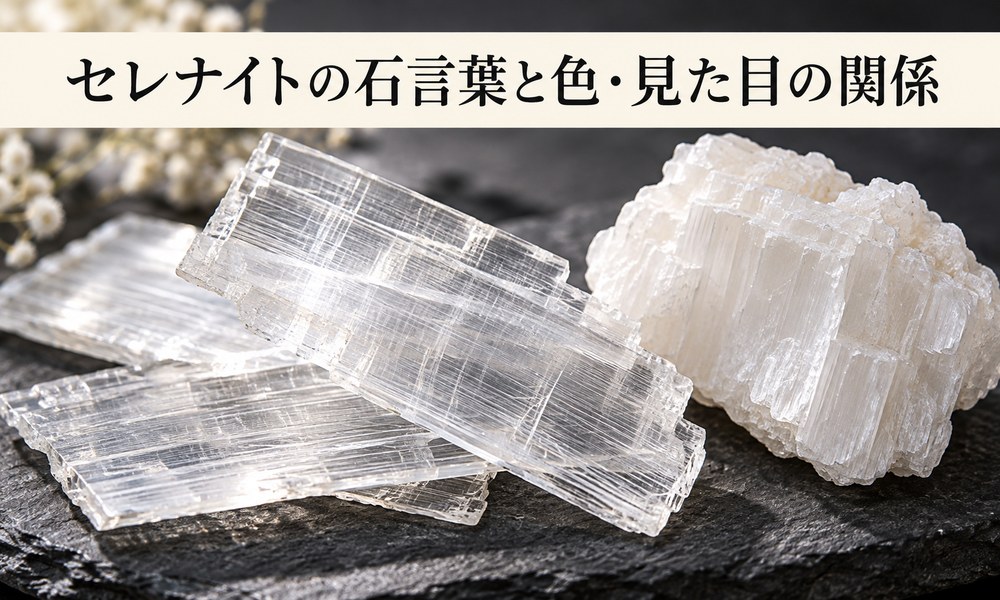 セレナイトの石言葉と色・見た目の関係