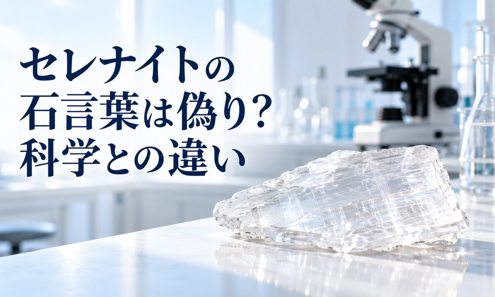 セレナイトの石言葉は偽り？科学との違い