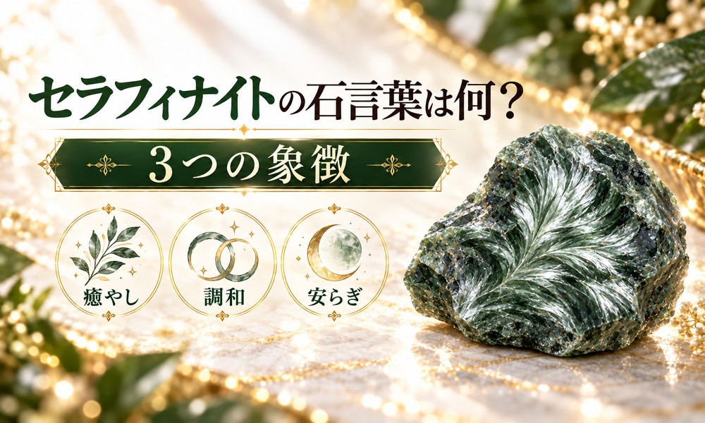 セラフィナイトの石言葉は何?3つの象徴 セラフィナイトの石言葉は何?3つの象徴