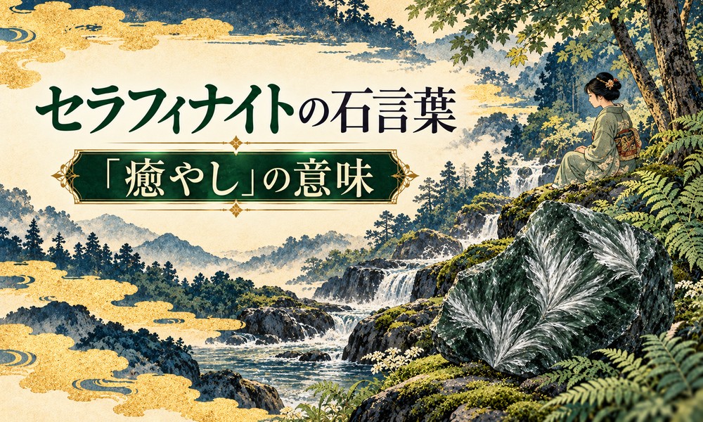 セラフィナイトの石言葉「癒やし」の意味 セラフィナイトの石言葉「癒やし」の意味
