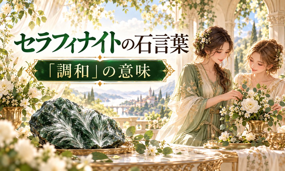 セラフィナイトの石言葉「調和」の意味 セラフィナイトの石言葉「調和」の意味