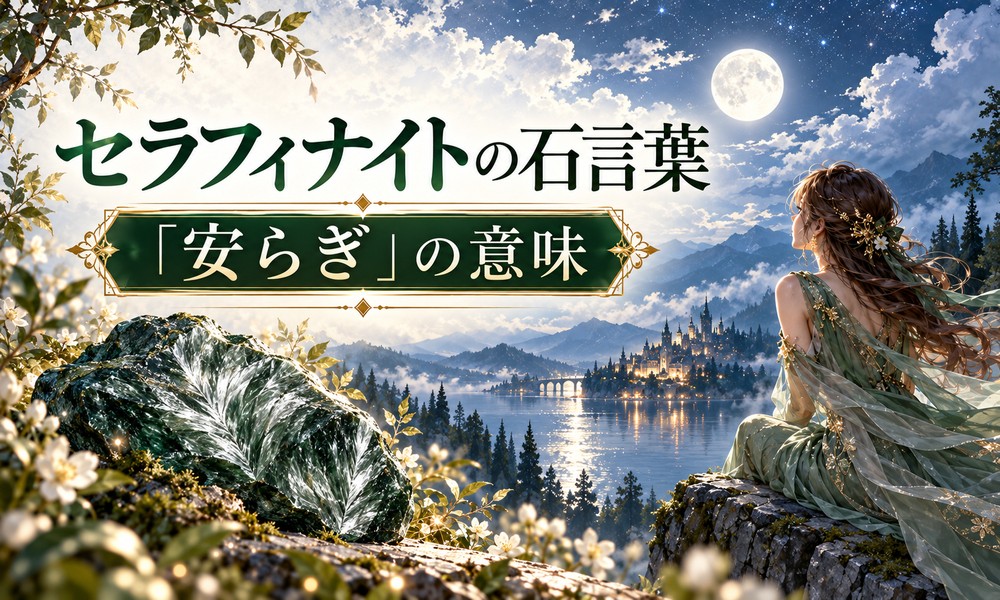 セラフィナイトの石言葉「安らぎ」の意味 セラフィナイトの石言葉「安らぎ」の意味