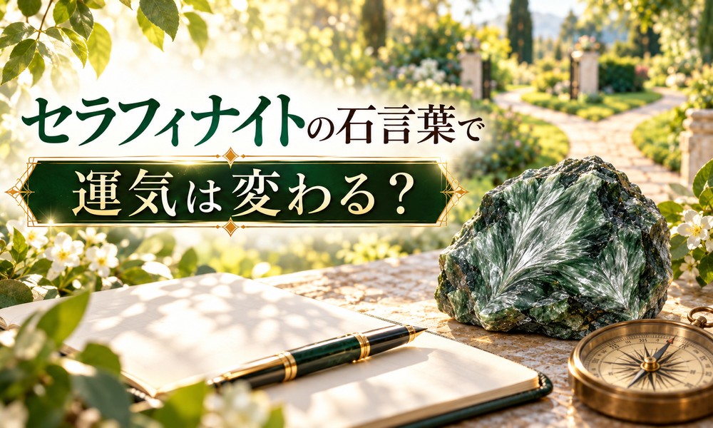 セラフィナイトの石言葉で運気は変わる? セラフィナイトの石言葉で運気は変わる?