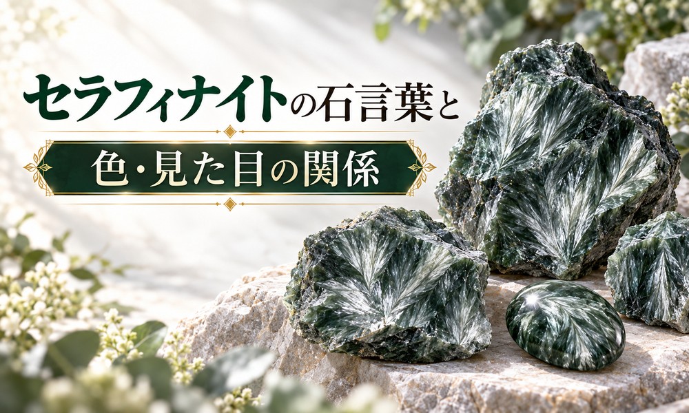 セラフィナイトの石言葉と色・見た目の関係 セラフィナイトの石言葉と色・見た目の関係