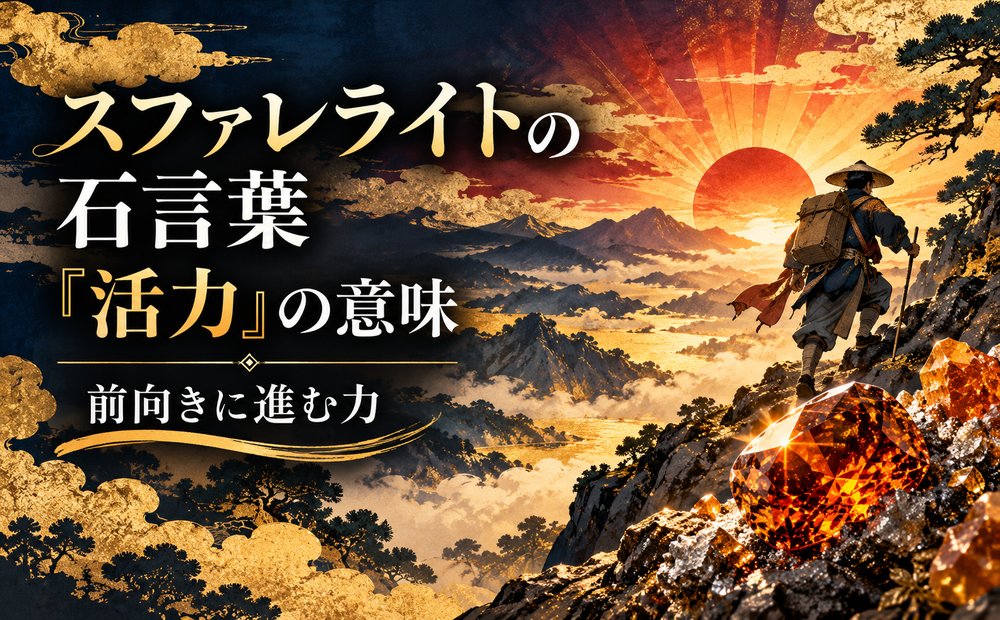 スファレライトの石言葉「活力」の意味