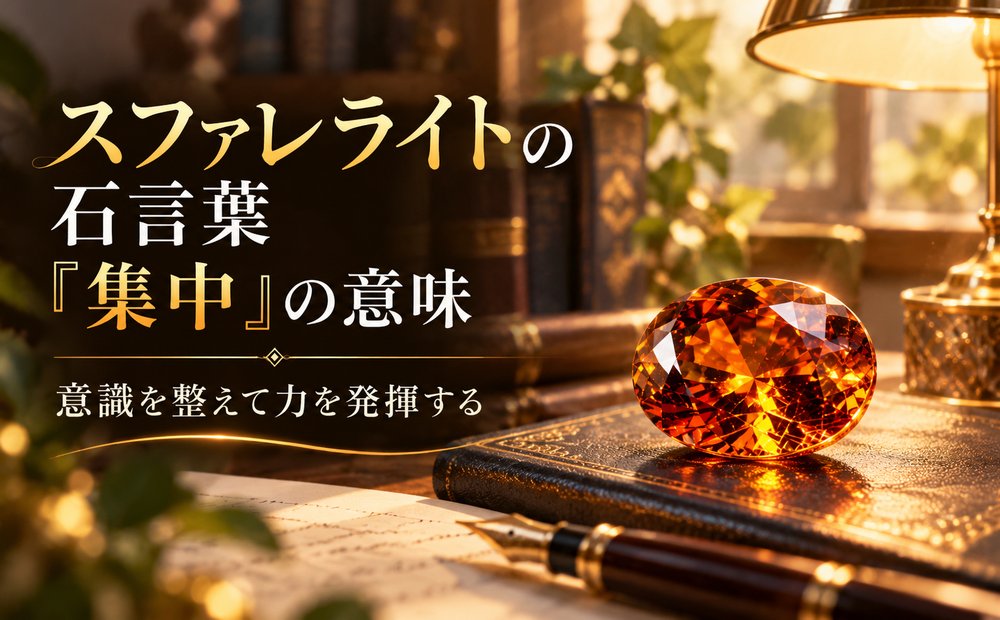 スファレライトの石言葉「集中」の意味