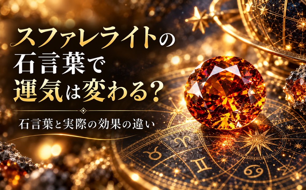 スファレライトの石言葉で運気は変わる？