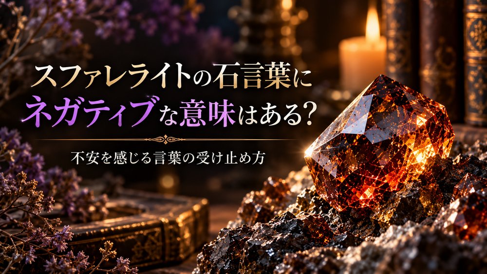 スファレライトの石言葉にネガティブな意味はある？