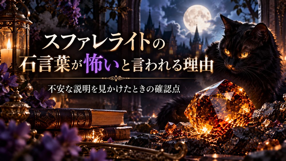 スファレライトの石言葉が怖いと言われる理由
