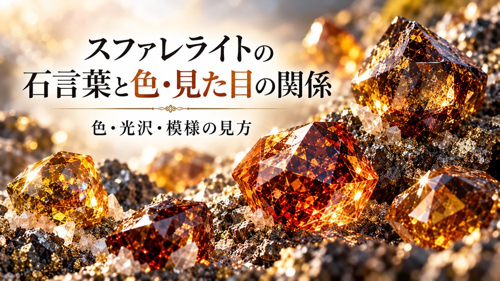 スファレライトの石言葉と色・見た目の関係