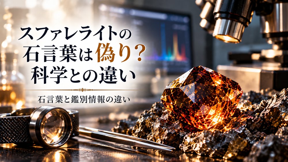 スファレライトの石言葉は偽り？科学との違い