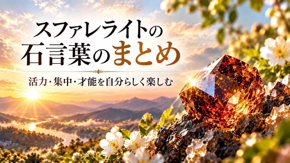スファレライトの石言葉のまとめ