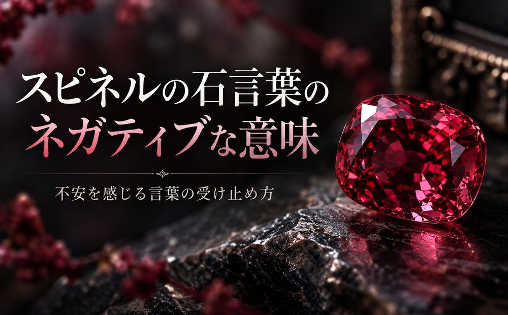 スピネルの石言葉のネガティブな意味