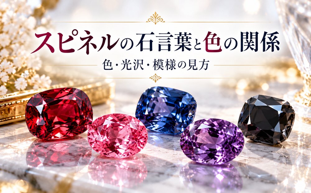 スピネルの石言葉と色の関係