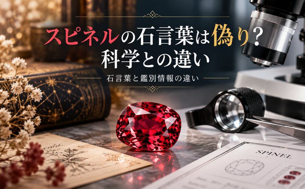 スピネルの石言葉は偽り？科学との違い