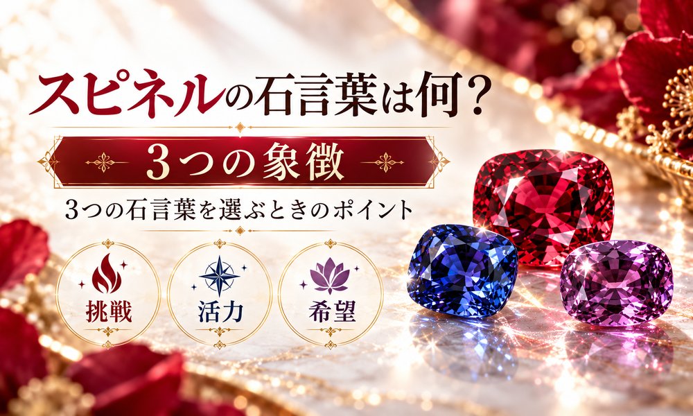 スピネルの石言葉は何？3つの象徴