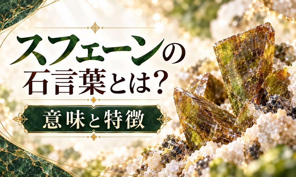 スフェーンの石言葉とは?意味と特徴 スフェーンの石言葉とは?意味と特徴