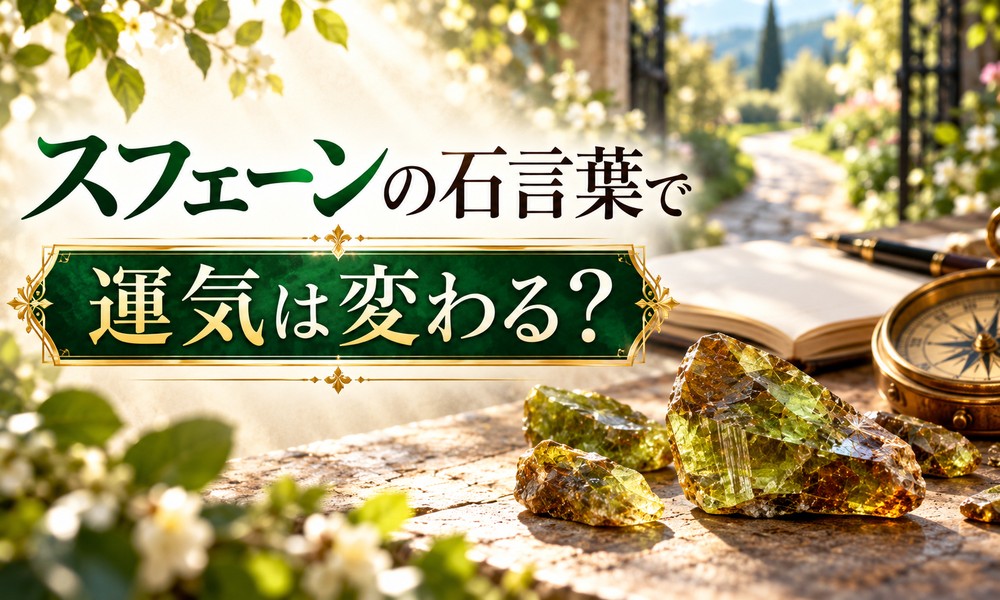 スフェーンの石言葉で運気は変わる? スフェーンの石言葉で運気は変わる?