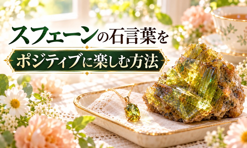 スフェーンの石言葉をポジティブに楽しむ方法 スフェーンの石言葉をポジティブに楽しむ方法