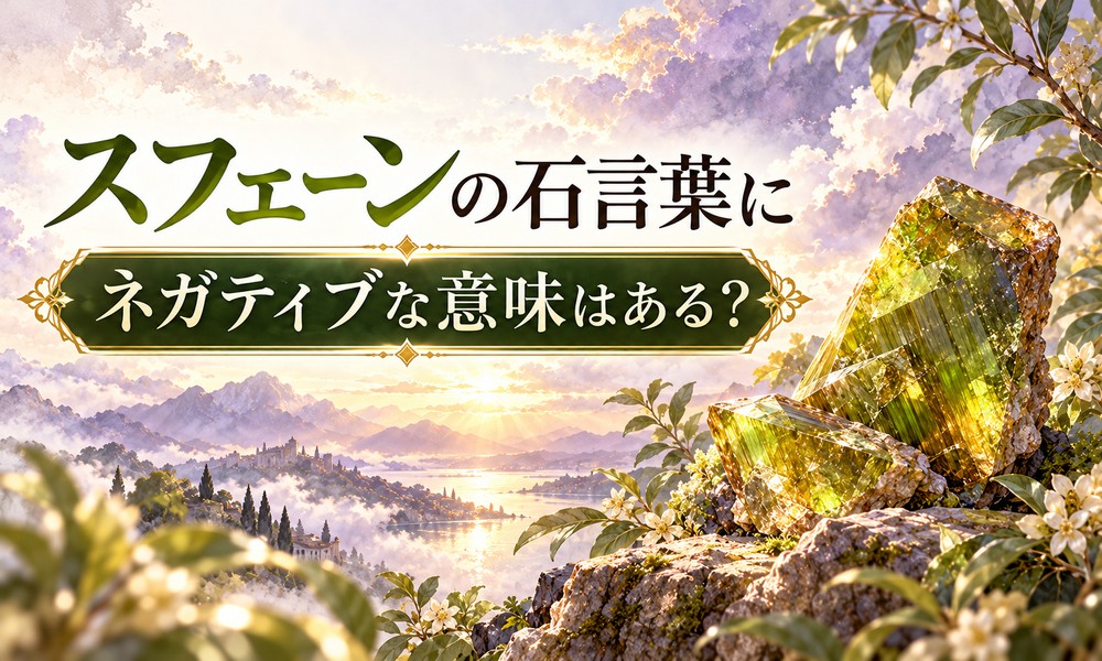 スフェーンの石言葉にネガティブな意味はある? スフェーンの石言葉にネガティブな意味はある?