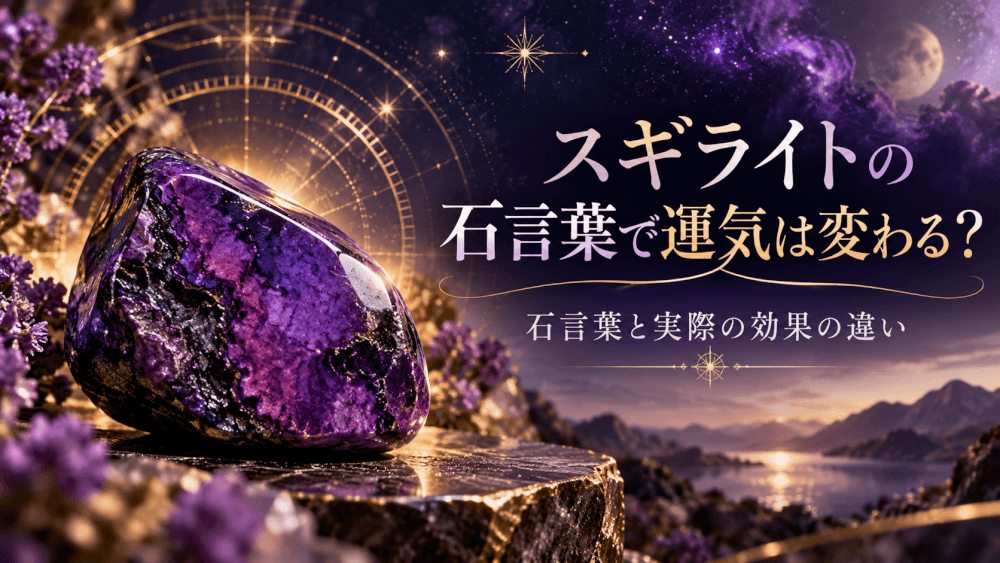 スギライトの石言葉で運気は変わる? スギライトの石言葉で運気は変わる?