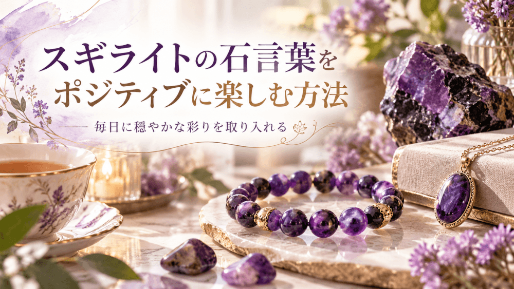 スギライトの石言葉をポジティブに楽しむ方法 スギライトの石言葉をポジティブに楽しむ方法