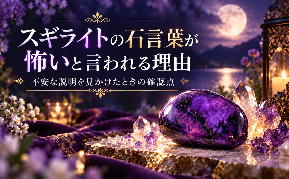 スギライトの石言葉が怖いと言われる理由 スギライトの石言葉が怖いと言われる理由