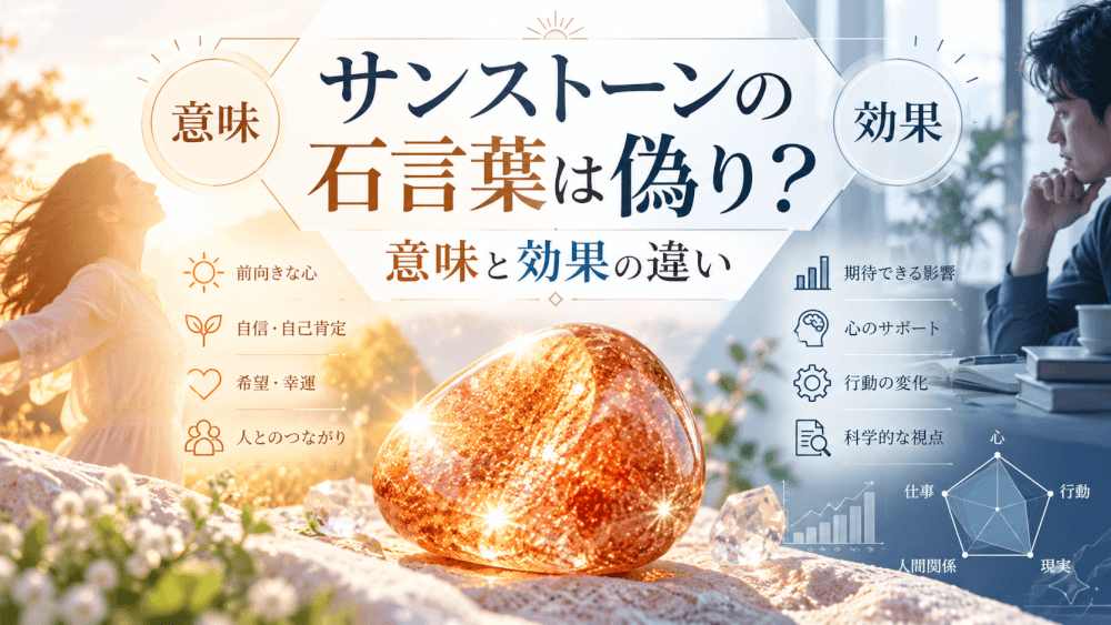 サンストーンの石言葉の意味と効果の違い サンストーンの石言葉の意味と効果の違い