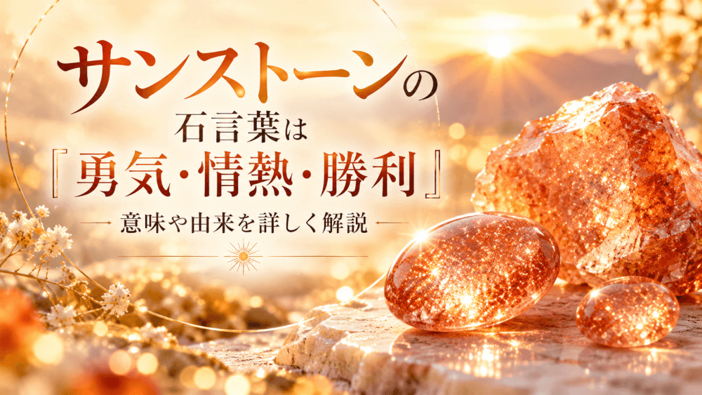 サンストーンの石言葉の意味と由来 サンストーンの石言葉の意味と由来