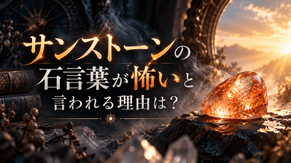 サンストーンの石言葉が怖いと言われる理由 サンストーンの石言葉が怖いと言われる理由
