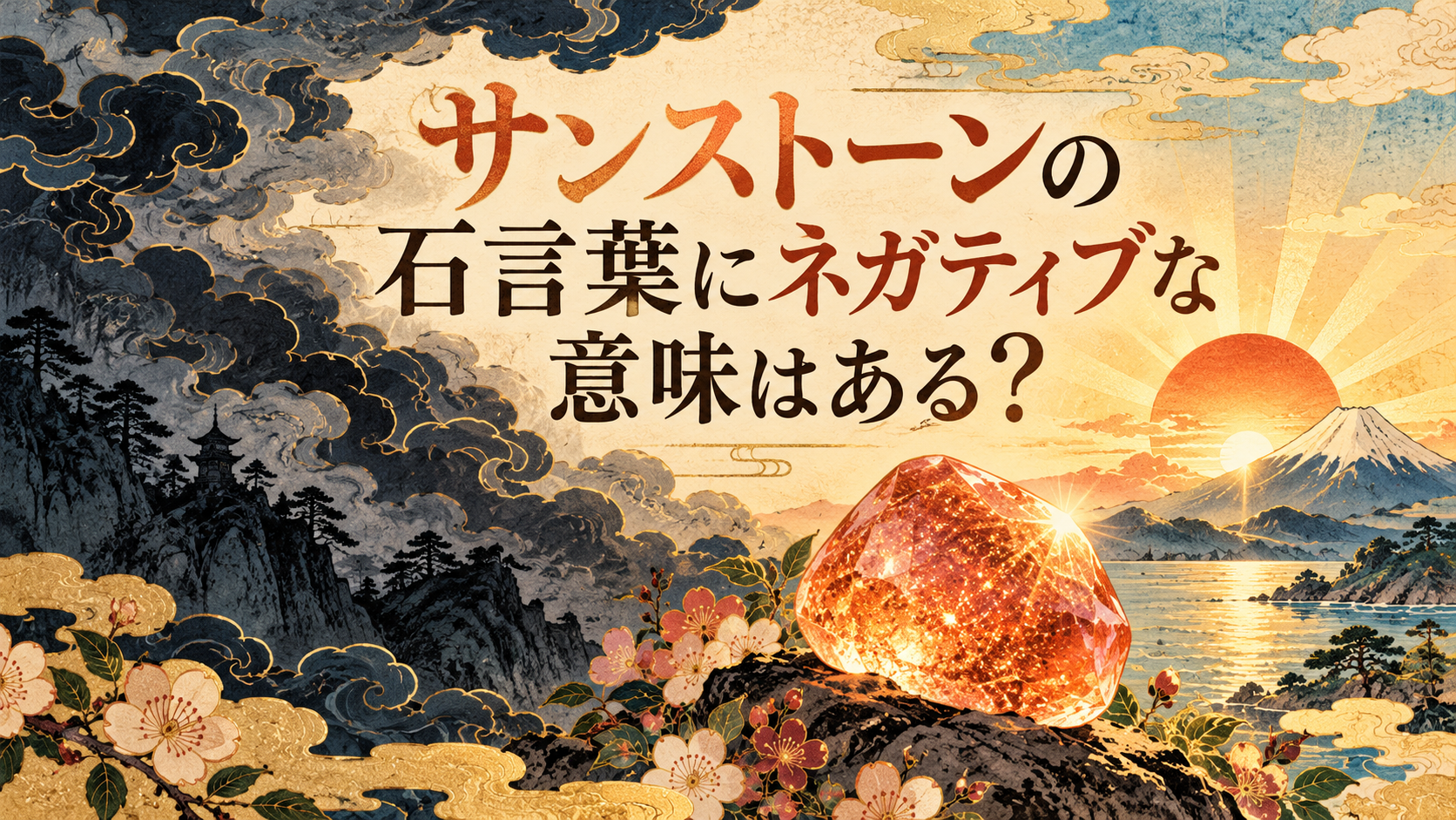 サンストーンのネガティブな意味 サンストーンのネガティブな意味