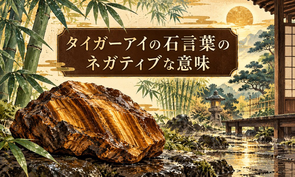 タイガーアイの石言葉のネガティブな意味 タイガーアイの石言葉のネガティブな意味