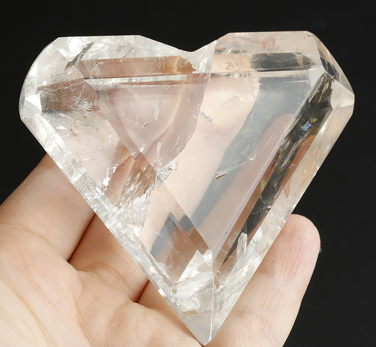 レインボー水晶ポイント