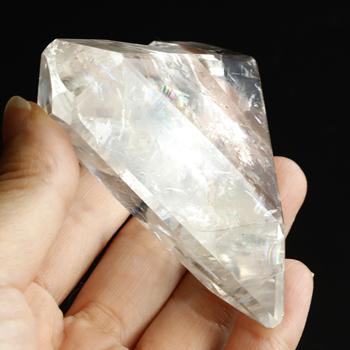 レインボー水晶ポイント