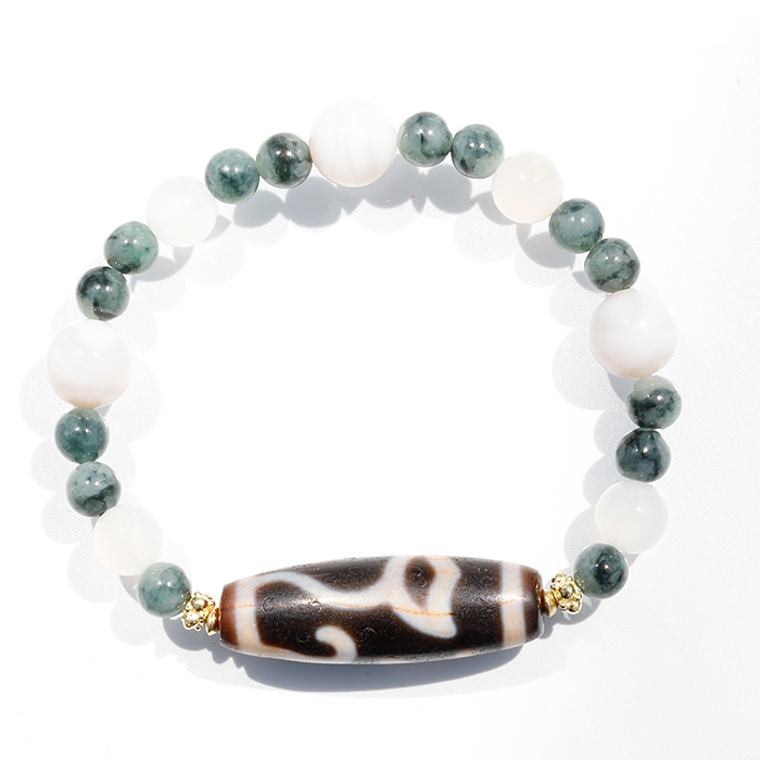 再値下げ！30%OFF 】水蓮花天珠入り組み合わせブレス | SAKURA STONE
