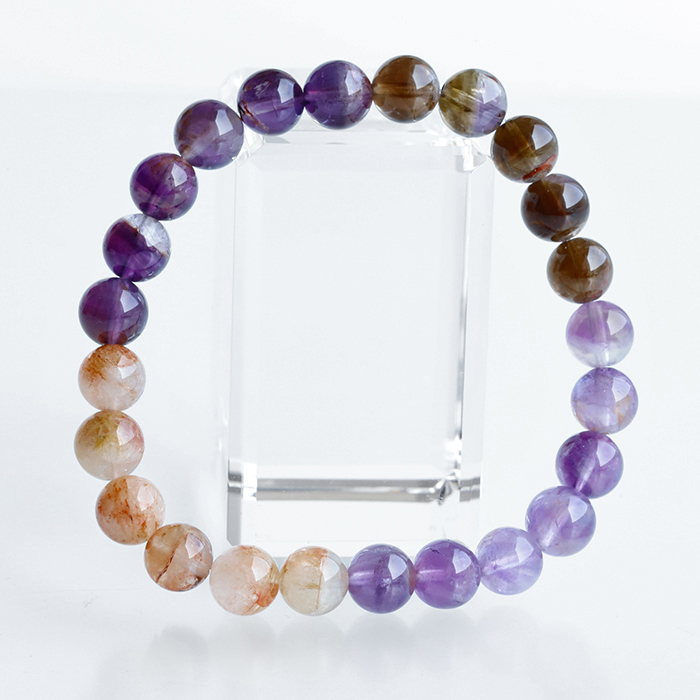 レア！　ドリームコートレムリアン　ブレスレット　大珠　15〜15.5センチ ドリームコートレムリアンのブレスレット【パワーストーン/天然石】