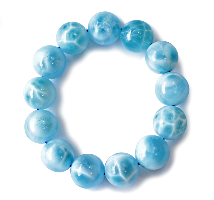 ラリマーブレスレット　12.5mm