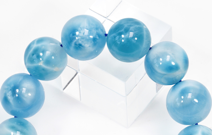 ラリマーブレスレット　12.5mm