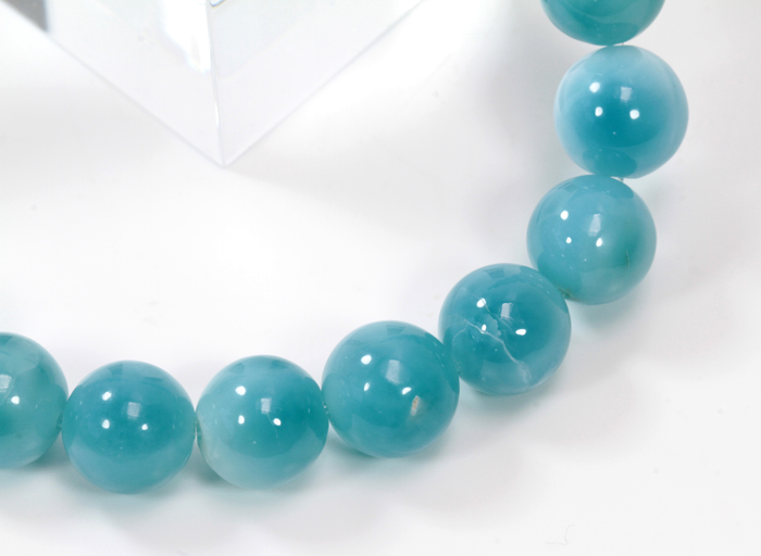 ラリマーブレスレット　12.5mm