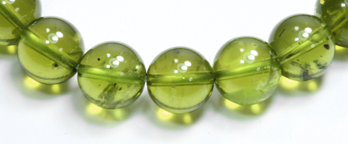 特価!鑑別書付き!ペリドットAAA 'の8.7～9.1mmブレスレット No