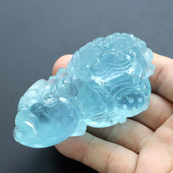 風水開運163g【大きめアクアマリン原石82ｍｍ】Ｃ014パワーストーン 浄化 風水開運163g【大きめアクアマリン原石82mm】C014