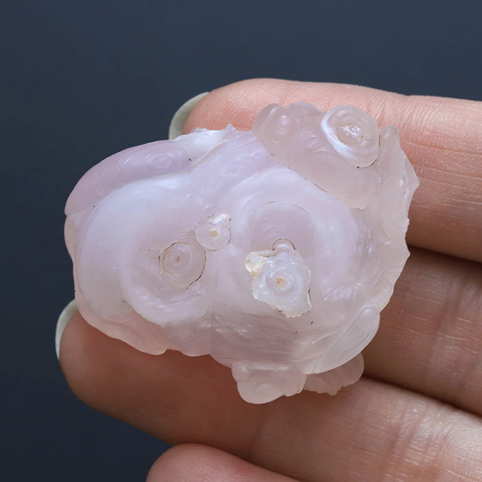 ツーソン2020！アメリカ産 ピンクカルセドニー原石 No.4 38×32mm